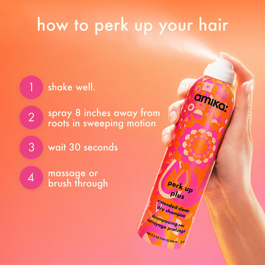PERK UP PLUS SHAMPOOING SEC AMIKA 199ML