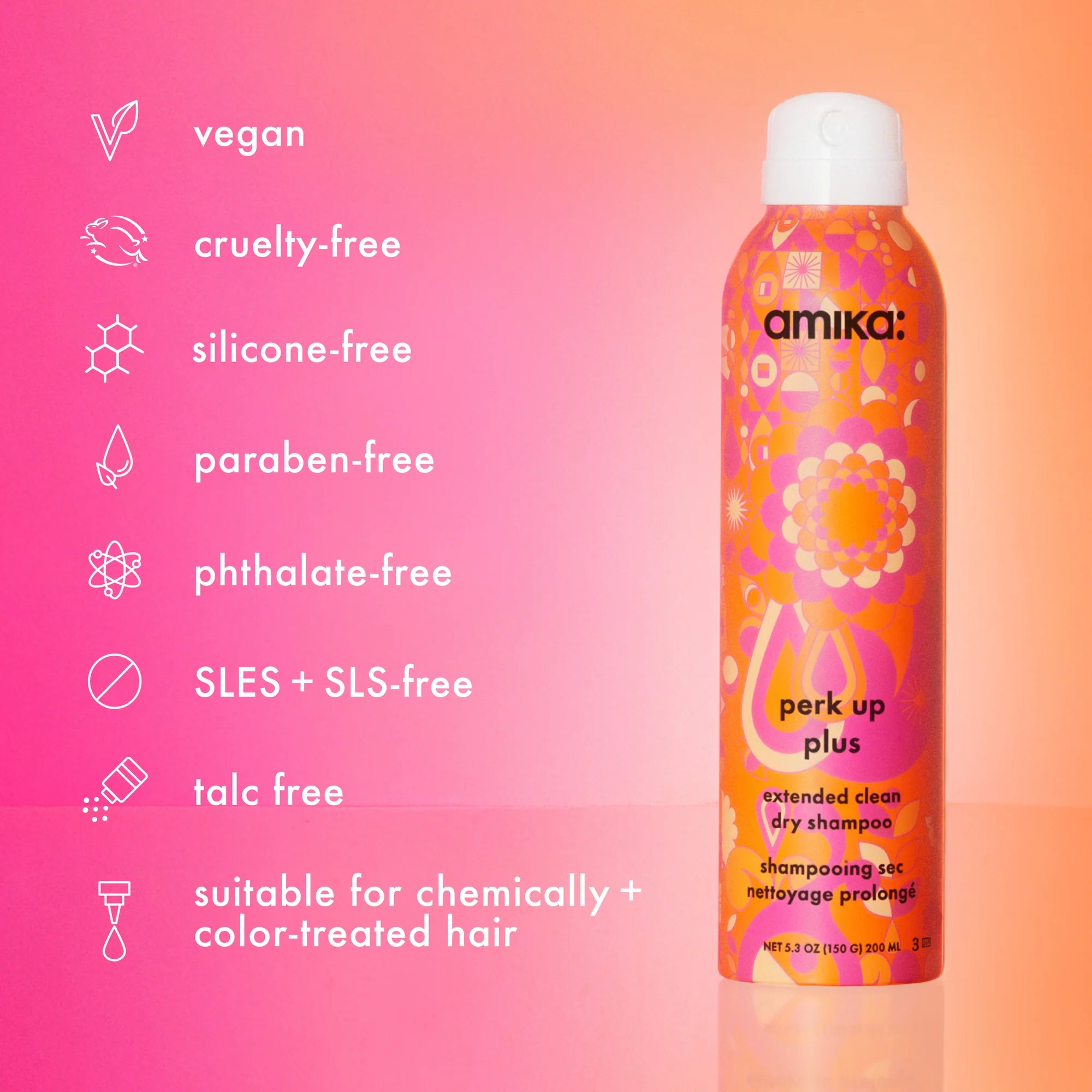 PERK UP PLUS SHAMPOOING SEC AMIKA 199ML
