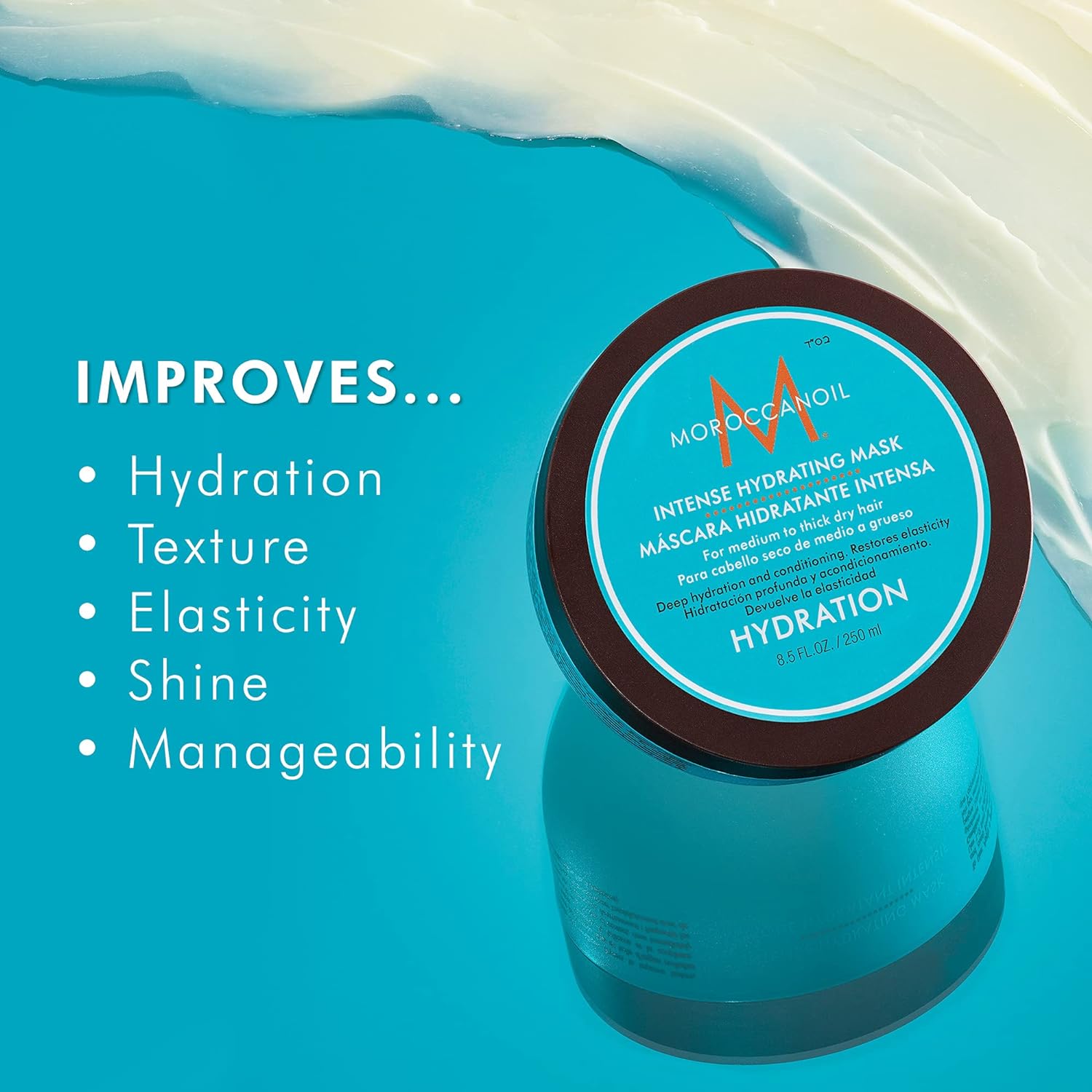 MASQUE HYDRATANT ULTRA-LÉGER MOROCCANOIL 250ML
