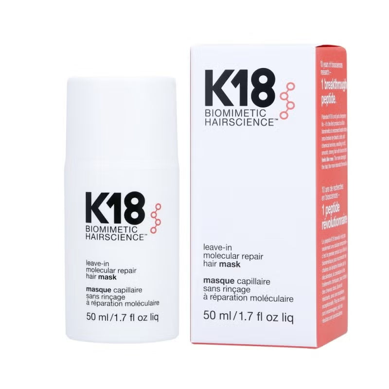 MASQUE CAPILLAIRE SANS RINÇAGE À RÉPARATION MOLÉCULAIRE K18 50ML