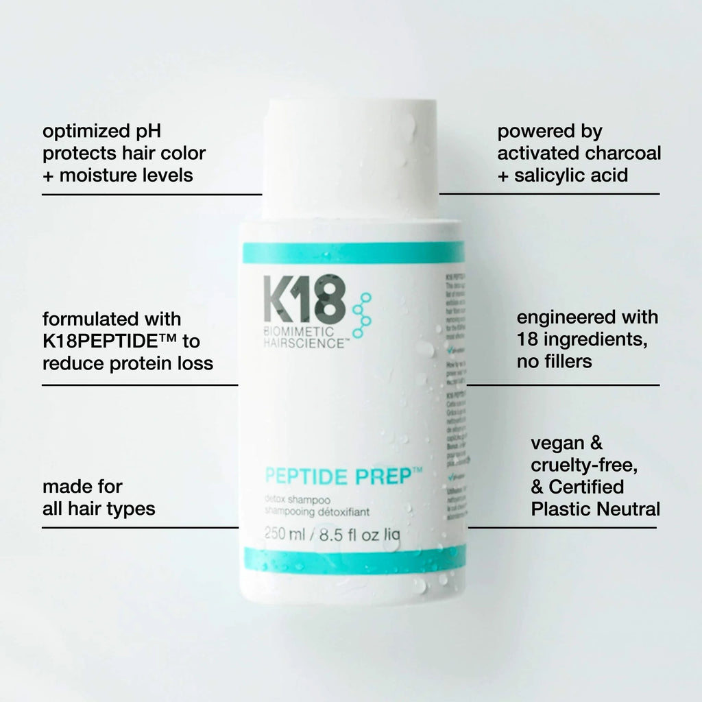 SHAMPOING DÉTOXIFIANT PEPTIDE PREP K18 250ML