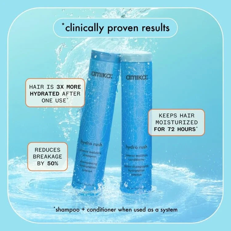 HYDRO RUSH APRÈS-SHAMPOING HYDRATION AMIKA 275ML