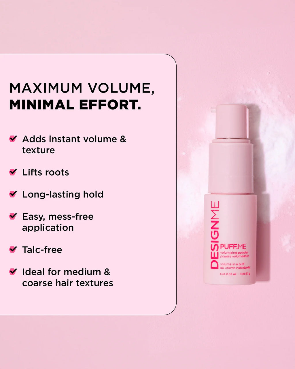 POUDRE PUFF.ME DESIGNME 9.1G