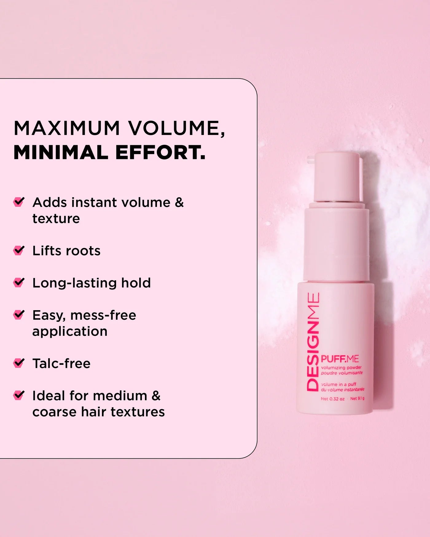 POUDRE PUFF.ME DESIGNME 9.1G