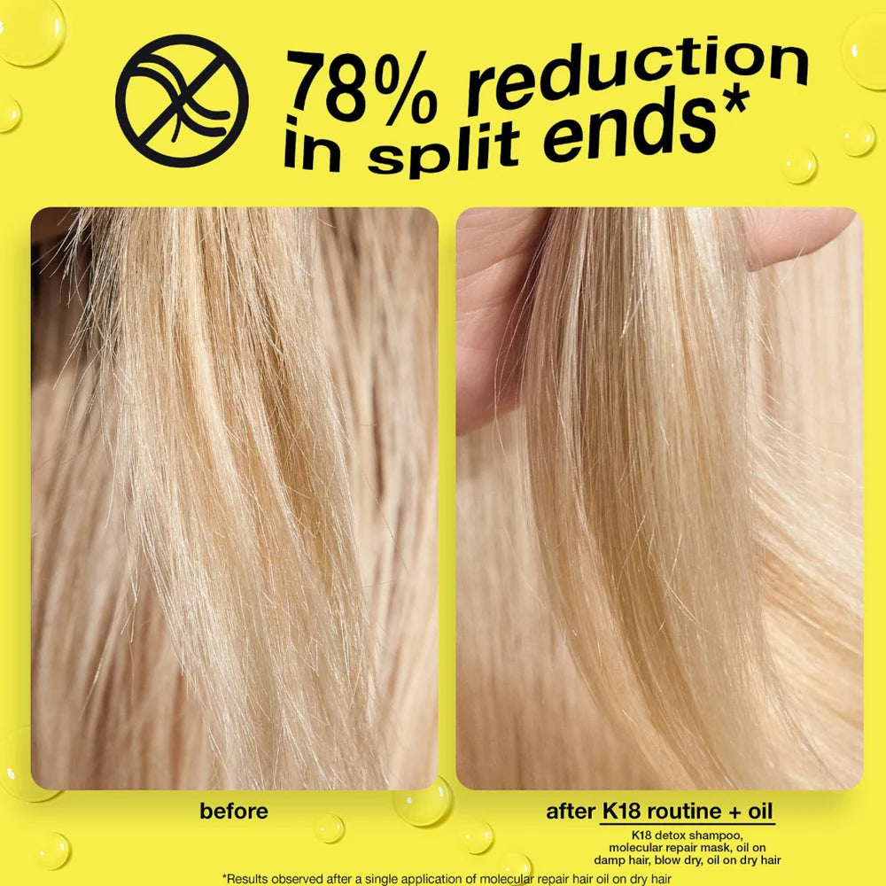 HUILE CAPILLAIRE DE RÉPARATION MOLÉCULAIRE K18 30ML